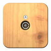 Накладная розетка ТВ SE Blanca ясень изол.пластина