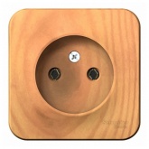 Накладная розетка без заземления без шторок SE Blanca 16А 250В ясень изол.пластина