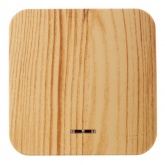 Накладной переключатель 1-клавишный с подсветкой SE Blanca 10А 250В ясень изол.пластина