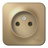 Накладная розетка без заземления без шторок SE Blanca 16А 250В титан