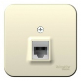 Накладная розетка компьютерная RJ45 кат.5E SE Blanca молочная изол.пластина