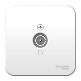 Накладная розетка ТВ SE Blanca белая изол.пластина