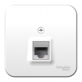 Накладная розетка компьютерная RJ45 кат.5E SE Blanca белая изол.пластина