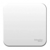 Накладная кнопочный выключатель с самовозвратом SE Blanca 10А белый изол.пластина