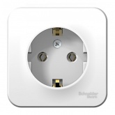Накладная розетка с заземлением без шторок SE Blanca 16А 250В белая