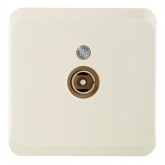 Накладная розетка TV 0.7 ДБ SE Этюд кремовая