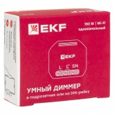Диммер EKF универсальный в подрозетник 1-канальный 150Вт 90-250В Wi-Fi Алиса Connect