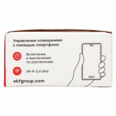 Диммер EKF универсальный в подрозетник 2-канальный 2х100Вт 90-250В Wi-Fi Алиса Connect