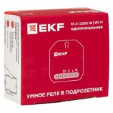 Реле EKF в подрозетник 1-канальное Wi-Fi 10А 2200Вт 90-250В Алиса Connect