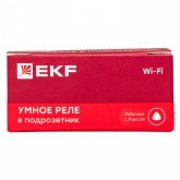 Реле EKF в подрозетник 2-канальное Wi-Fi суммарно 10А 2х1100Вт 90-250В Алиса Connect