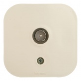 Накладная розетка телевизионная Legrand Quteo слоновая кость (бежевый)