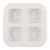 Рамка 4 поста Quteo белая Legrand [уп 2шт]