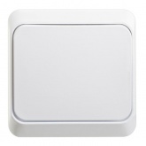 Накладной выключатель одноклавишный SE Этюд белый