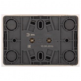 Накладная розетка ЭРА Эксперт 2х2P+E Schuko 16A-250В IP20 сосна 11-2205-11