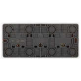 Накладная розетка ЭРА Эксперт 3х2P 16A-250В IP20 слоновая кость 11-2207-02 (бежевый)