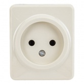 Накладная розетка ЭРА Эксперт 2P 16A-250В IP20 слоновая кость 11-2201-02 (бежевый)