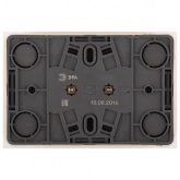 Накладная розетка ЭРА Эксперт 2х2P+E Schuko 16A-250В IP20 слоновая кость 11-2205-02 (бежевый)