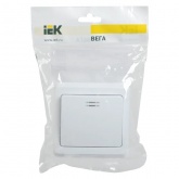 Выключатель 1-клавишный Generica ВЕГА 10А керамика с индикацией белый (ВС10-1-1-ВБ)