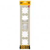 Рамка на 5 постов ИЭК BRITE пластик бежевый рифленый (РУ-5-Бр)