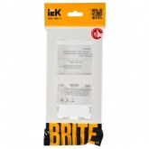 Рамка на 2 поста ИЭК BRITE пластик белый рифленый (РУ-2-Бр)