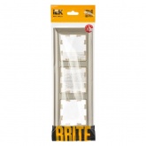 Рамка на 3 поста ИЭК BRITE пластик бежевый/жемчужный (РУ-3-Бр)