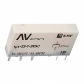 Реле промежуточное EKF AVERES slim 23/1 1NO/NC 6A 24В DC