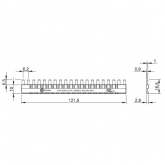 Соединитель шинный 20-полюсный черный Finder