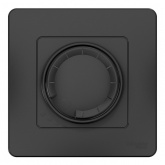 Светорегулятор SE Blanca (диммер) поворотно-нажимной универсальный, 400Вт с/у антрацит