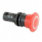 Кнопка ABB CE4P-10R-11 аварийной остановки с фиксацией 1НО+1НЗ отпускание вытягиванием 40мм