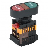 Кнопка Generica APBB-22N Пуск-Стоп d22мм неон/240В 1НО+1НЗ