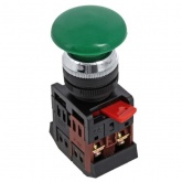 Кнопка Generica AEA-22 Грибок зеленый d22мм 1НО+1НЗ