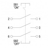 Выключатель кнопочный с механической блокировкой Generica ВКИ-211 3Р 6А 230/400В IP40