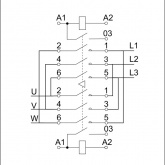 Контактор ИЭК КТИ-52653 реверсивный 265А 230В/АС3