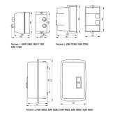 Контактор ИЭК КМИ48062 80А в оболочке Ue380В/АС3 IP54