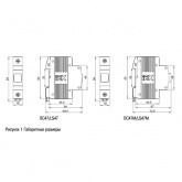 Сигнальная лампа ИЭК ЛС-47М 220В синяя (LED-матрица)