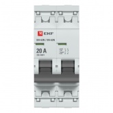Рубильник модульный EKF PROxima ВН-63N (New) 2P 20А однофазный (выключатель нагрузки)