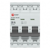 Рубильник модульный EKF PROxima ВН-63N (New) 3P 20А трехфазный (выключатель нагрузки)