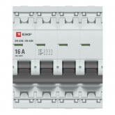 Рубильник модульный EKF PROxima ВН-63N (New) 4P 16А трехфазный (выключатель нагрузки)