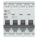 Рубильник модульный EKF PROxima ВН-63N (New) 4P 20А трехфазный (выключатель нагрузки)