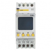 Таймер ИЭК KARAT ТЭ80 цифровой недельный до 80 программ 1НО/НЗ16А 230В с резервом на DIN-рейку