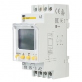 Таймер ИЭК KARAT ТЭ80 цифровой недельный до 80 программ 1НО/НЗ16А 230В с резервом на DIN-рейку