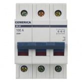 Рубильник модульный Generica (ИЭК) ВН-32 3P 100А трехфазный (выключатель нагрузки)
