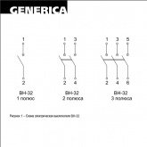 Рубильник модульный Generica (ИЭК) ВН-32 3P 63А трехфазный (выключатель нагрузки)
