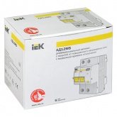 Дифференциальный автомат ИЭК АД12MS 2П C25А 300мА тип А однофазный электронный 4,5кА селективный (дифавтомат, АВДТ)