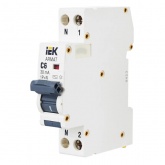 Дифференциальный автомат ИЭК  ARMAT B06S 1P+N C6А 30мА тип АС однофазный электронный 6кА 1 модуль (дифавтомат, АВДТ)