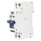 Дифференциальный автомат ИЭК  ARMAT B06S 1P+N C20А 30мА тип АС однофазный электронный 6кА 1 модуль (дифавтомат, АВДТ)