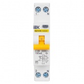 Дифференциальный автомат ИЭК KARAT АВДТ32МL 2П С25А 100мА тип АС однофазный электронный 6кА 1 модуль (дифавтомат, АВДТ)