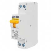 Дифференциальный автомат ИЭК KARAT АВДТ32МL 2П С25А 100мА тип АС однофазный электронный 6кА 1 модуль (дифавтомат, АВДТ)