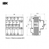 Дифференциальный автомат ИЭК АД14 C32А 4П 30мА тип АС трехфазный электронный 4,5кА (дифавтомат, АВДТ)
