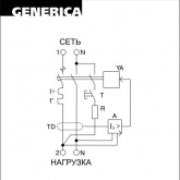 Дифференциальный автомат Generica (ИЭК) АВДТ32 1П+Н C6А 30мА тип АС однофазный электронный 4,5кА (дифавтомат, АВДТ)